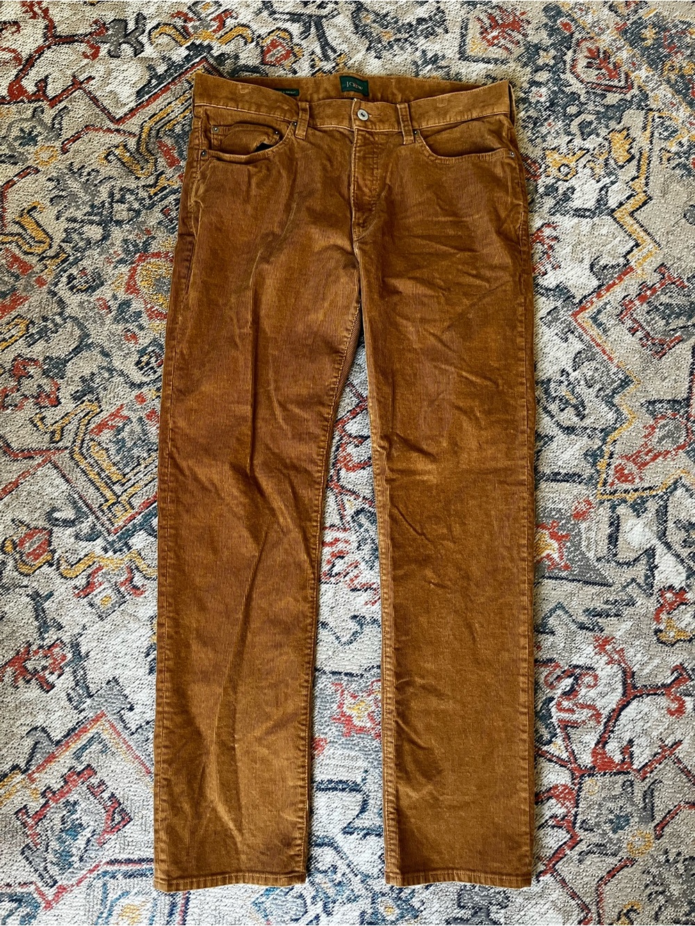 J. Crew Men's Corduroy Pants in Warm Chestnut Size 34x31